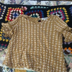 Stem and vine floral top small